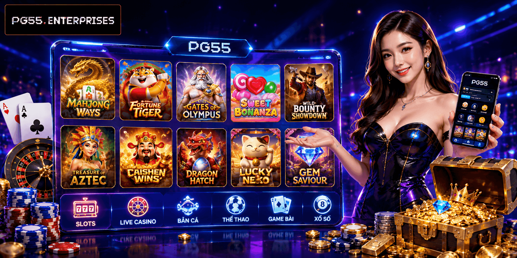 PG55 | Link PG55.Com Chính Thức 2026 | Đăng Ký Mới +155K 21 Khám phá kho game PG55 đa dạng
